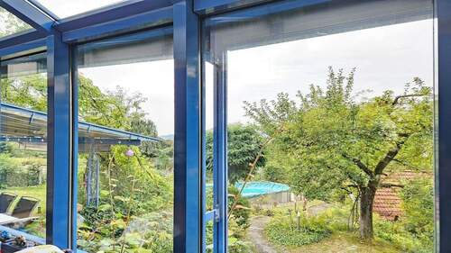 ...Blick zum Pool... - 