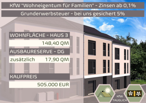 Ansicht REH re - Reihenendhaus *Zentrum mit ca. 148 m² Wfl. +ca. 18 m² Reserve