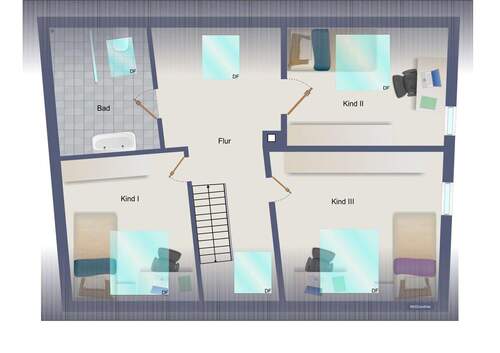 Haus 1 - Dachgeschoss - 