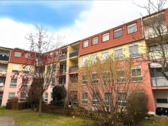 Hausansicht vom Innenhof - 2 Zimmer Etagenwohnung in Rackwitz