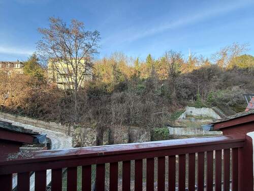 Blick vom Balkon - Etagenwohnung mit 99,60 m&sup2; in Meißen zur Miete