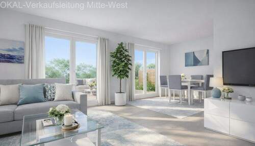 Beispiel Ess_/Wohnbereich - 5 Zimmer Doppelhaushälfte zum Kaufen in Büdingen