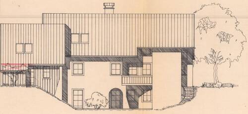 Südansicht - Mehrgenerationenhaus mit Weinstube, Sauna & Traumgarten
