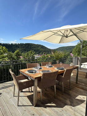 Terassenaussicht - 8 Zimmer Einfamilienhaus zum Kaufen in Stuehlingen