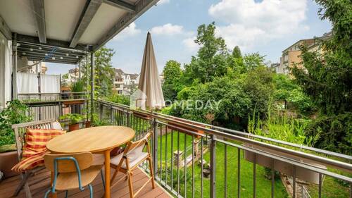 Balkon 1 - Charmante 4-Zimmer-Wohnung mit grünem Balkonblick - langfristig denken, clever handeln