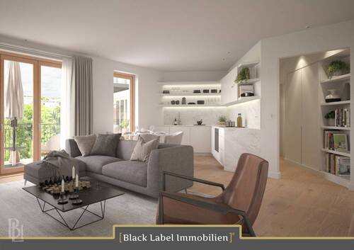 Wohnzimmer - 2 Zimmer Etagenwohnung zum Kaufen in Potsdam