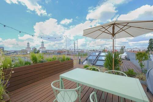 Aufdachterrasse - Traumhafte Dachgeschosswohnung mit Blick über Berlin-City