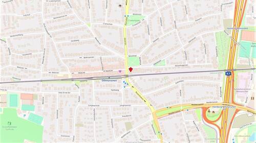 Lagekarte - 1 Zimmer Gewerbeobjekt (Büro, Produktion, Verkauf) in Hamburg