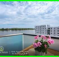 Wohnen in der Rostocker Hafencity mit Balkon und Panorama auf die Warnow