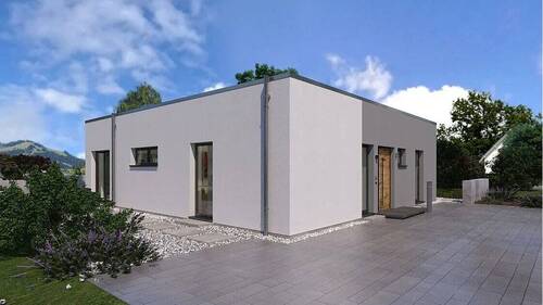 Bungalow 2 Flachdach Eingang - 4 Zimmer Bungalow in Frankenthal