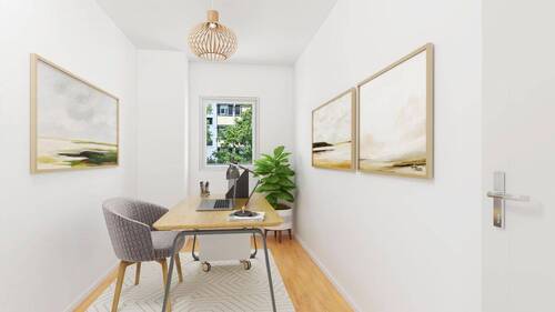 Büro - Staging - 3 Zimmer Etagenwohnung in München