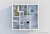 3D Grundriss - 2 Familienhaus in Senden - 