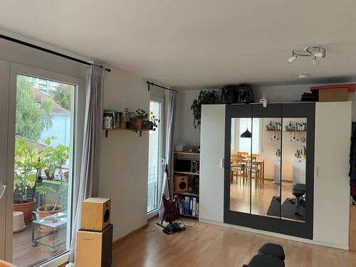 Wohnzimmer - 1 Zimmer Etagenwohnung zur Miete in Konstanz