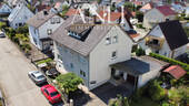 Außenansicht Haus Vöhringen - Provisionsfrei - 3 Zi. DG-Wohnung mit KFZ-Stellplatz in Vöhringen