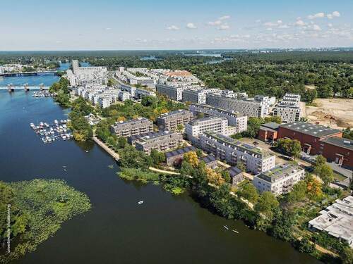 Außenvisualisierung Luftbild - Barrirefreie Doppelhaushälfte mit 4,5 Zimmern und ca. 125 m² samt Gäste-WC und Terrasse