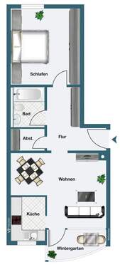 Erdgeschoss - 2 Zimmer Etagenwohnung zum Kaufen in Ingolstadt