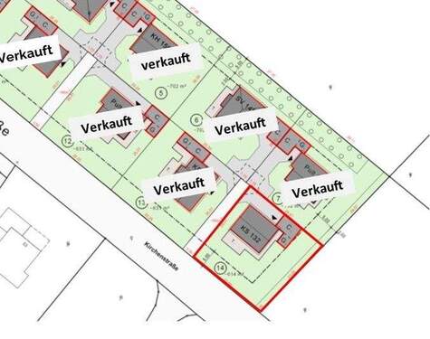 Lageplan_Kirchenstraße - Sichern Sie sich das letzte Grundstück im ersten Bauabschnitt!