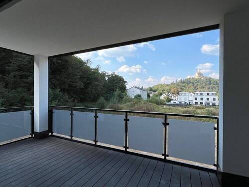 Balkon Blick auf Marksburg - 