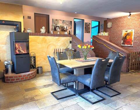 Wohndiele mit Kamin - 