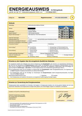 Energieausweis Seite 1 - 