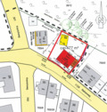 Lageplan frühere Bauvoranfrage - 