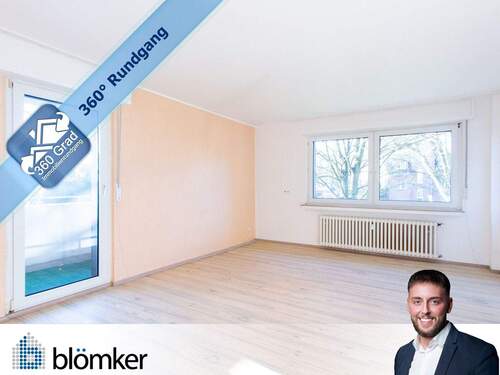 Titelbild - Blömker! Gepflegte 2,5-Zimmer Wohnung mit Balkon im 1. OG in GE-ScholvenGLA-Zweckel!
