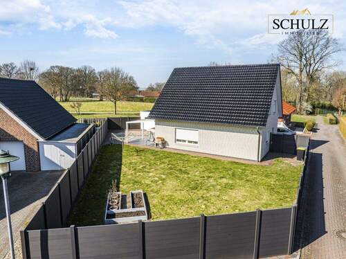 Ansicht Garten - Einfamilienhaus mit 130,60 m&sup2; in Molbergen zum Kaufen