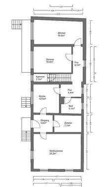 Erdgeschoss Hauptwohnhaus - 