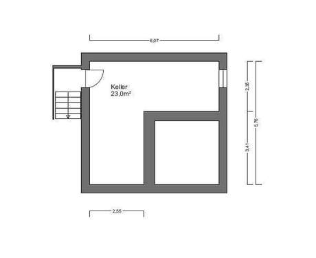 Untergeschoss Hauptwohnhaus - 