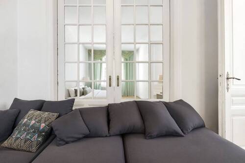 Flügeltüren im Wohnzimmer visualisiert - 