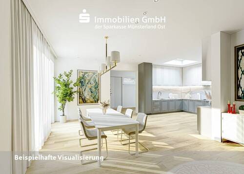 Küche /Esszimmer - 4 Zimmer Bungalow in Münster