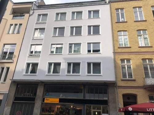 Hausfront - Nur schriftliche Anfragen: Renovierte 3 Zimmer-Whg. mit Balkon, ruhiges Hinterhaus im Belgisches Viertel