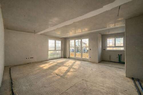 Wohnzimmer - Moderne 4-Zimmer-Gartenwohnung im Effizienzhaus 40 - Ausstattung noch wählbar!