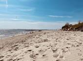 Strand Wulfen Blick auf Brücke - 