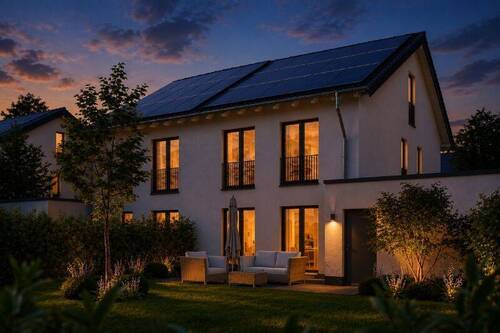 Gartenansicht Abend - 