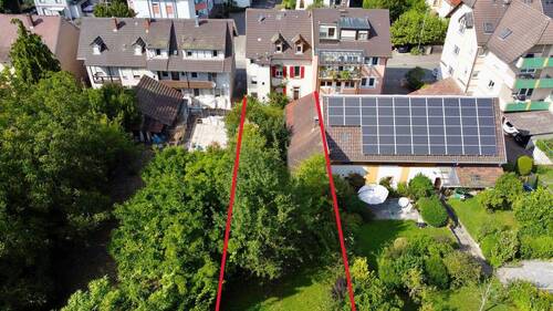 Luftperspektive - RESERVIERT - Stadthaus mit Altbaucharme und grüner Gartenoase – urban leben, im Grünen ankommen!