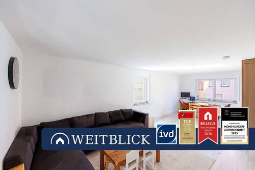 Wohnzimmer - Weitblick: Erdgeschoss-Perle im Neubau!