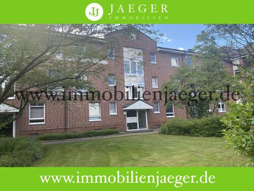 Hauseingang - Willy-Brandt-Park und EKZ Herold Center - gepflegtes Hochparterre - Terrasse und Garten - Tiefgarage