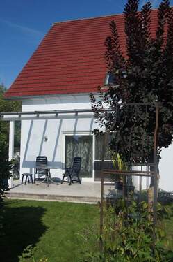 Ansicht von Südwesten - Doppelhaushälfte mit 103,40 m² in Weisendorf zum Kaufen