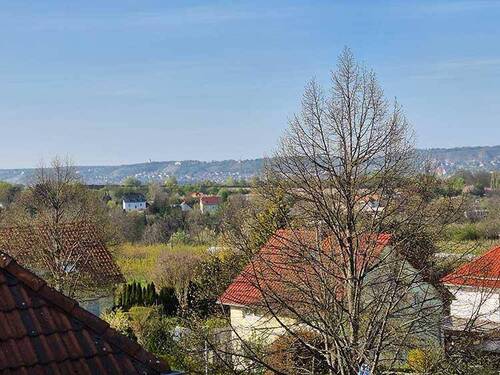 Ausblick vom Balkon nach Radebeul - 