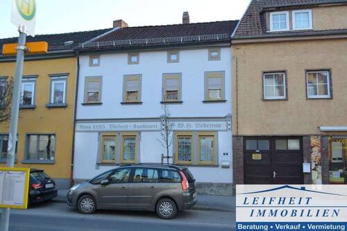Vorderansicht - 4 Zimmer Mehrfamilienhaus, Wohnhaus zum Kaufen in Mühlhausen/Thüringen