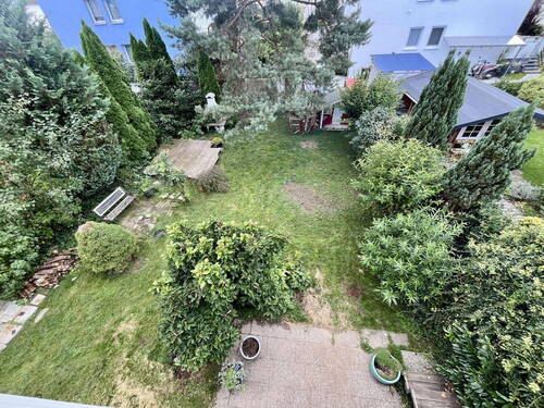 Blick in den Garten Balkon OG - 