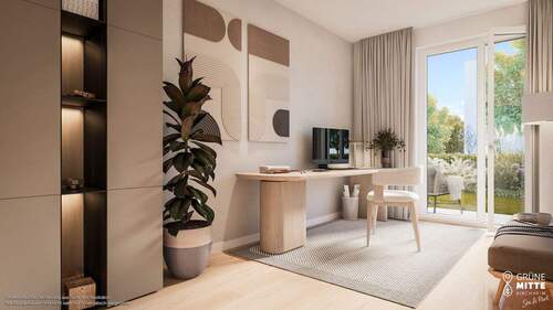Wohn- u. Einrichtungsbeispiel - 2 Zimmer Etagenwohnung in Kirchheim b. München