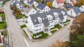 Drohnenansicht Eingang - Etagenwohnung mit 53,30 m&sup2; in Aindling zum Kaufen