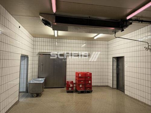 gefliester Boden in den Kühlräumen - Halle in Frankenhardt zur Miete