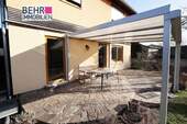 teilüberdachte Terrasse zum Garten - Wohnen in der Schorfheide - Moderne EG-ETW mit Garten