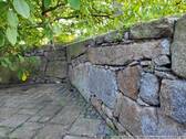 Detail Trockenmauer mit Nußbaum - 
