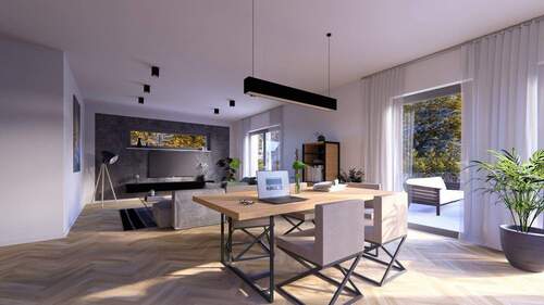 Ansicht Esszimmer - Einfamilienhaus mit 197,00 m&sup2; in Mörlheim zum Kaufen