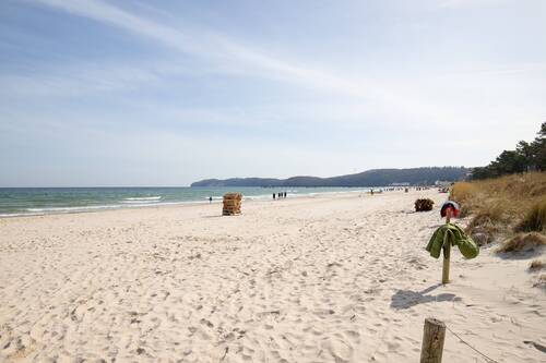 Der feinsandige Strand von Binz - 