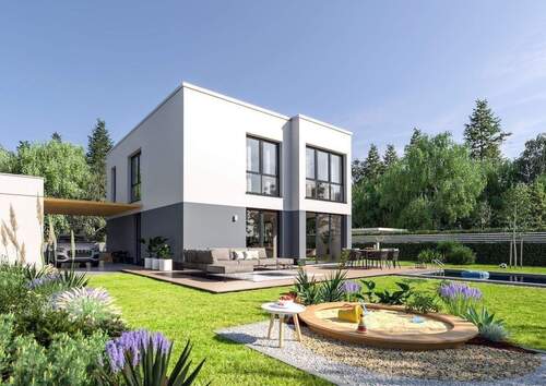 Beispielhaus Gartenansicht - Hier könnte Ihr neues Zuhause entstehen!